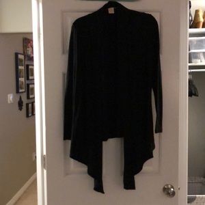 Black drape front cardigan-purchased at Nordstrom